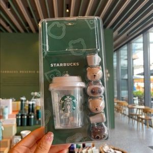 Last One Starbucks 2022 Green Cute Pet Head Keychain